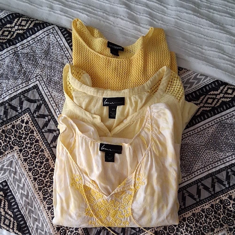 Lane Bryant Yellow Women's Blouses
